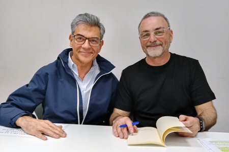 David en la presentación de "El tiempo que duele"