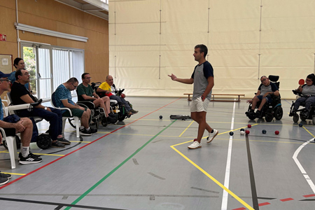 Jugando a la boccia